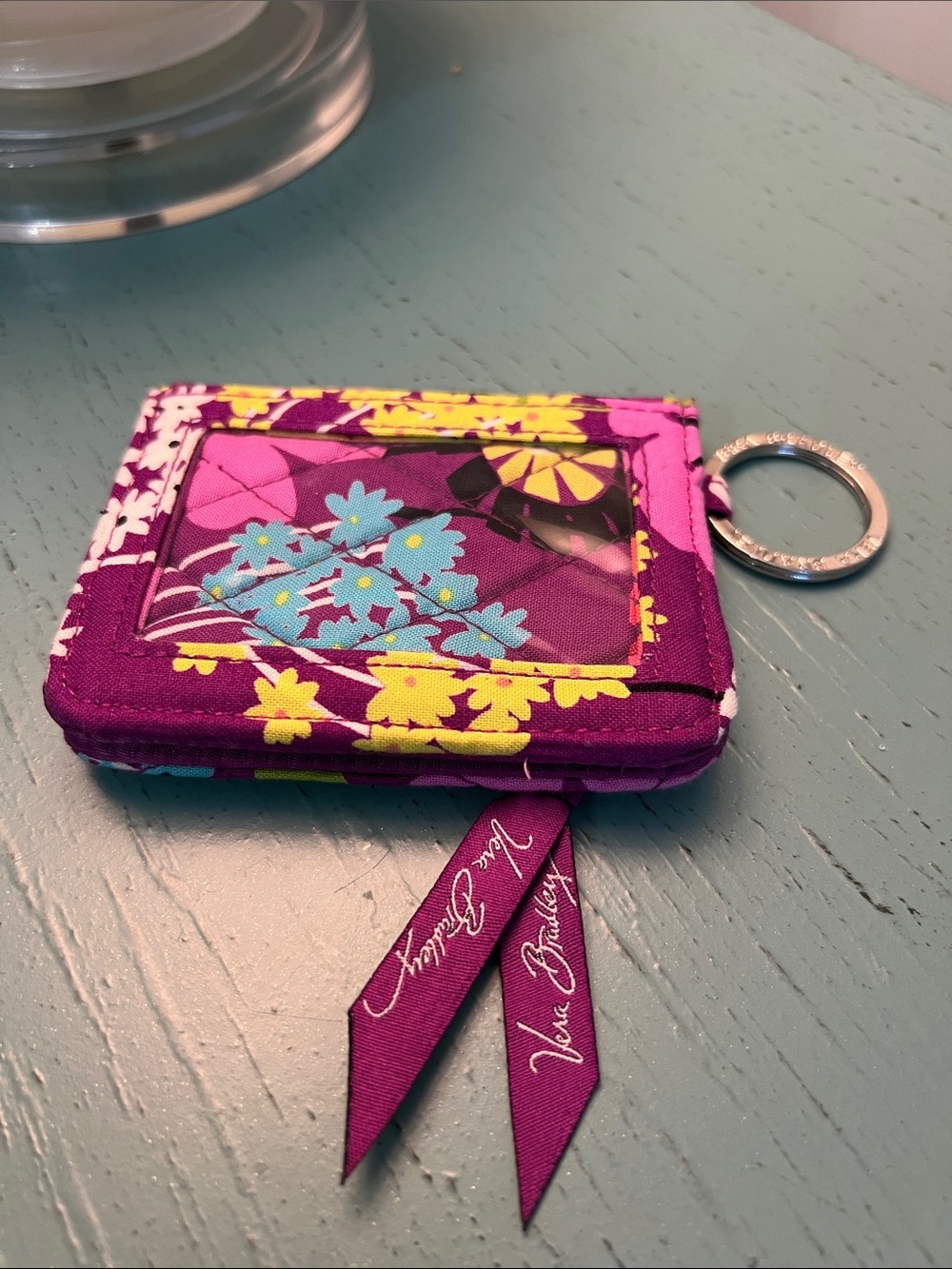 Vera Bradley Retired Flutterby ID Keyring Case